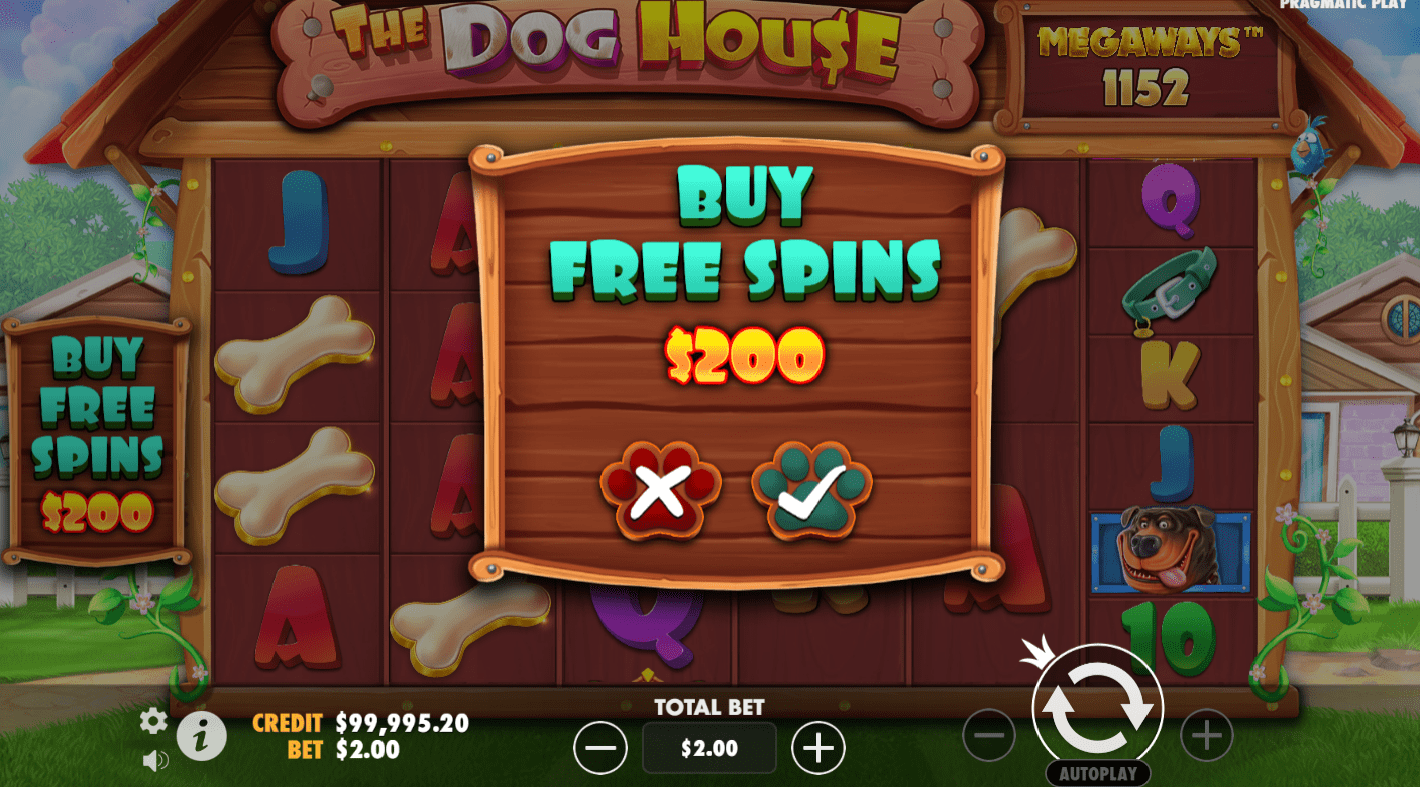 dog house megaways freespins