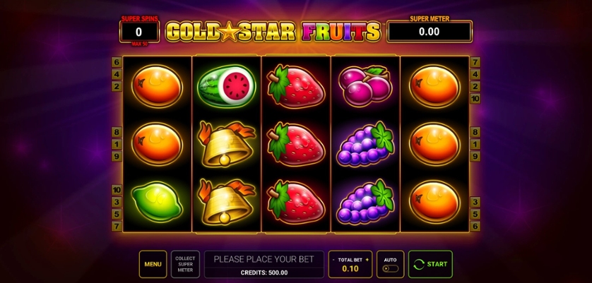 gold star fruits slots game