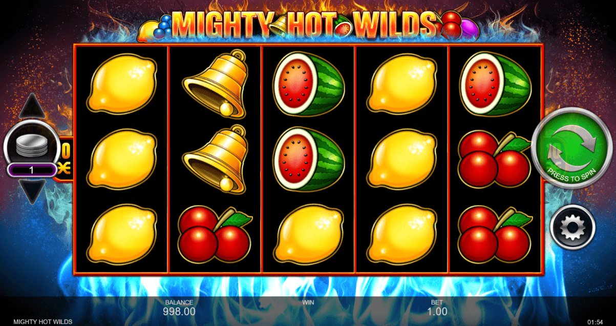 mighty hot wilds slots gaming