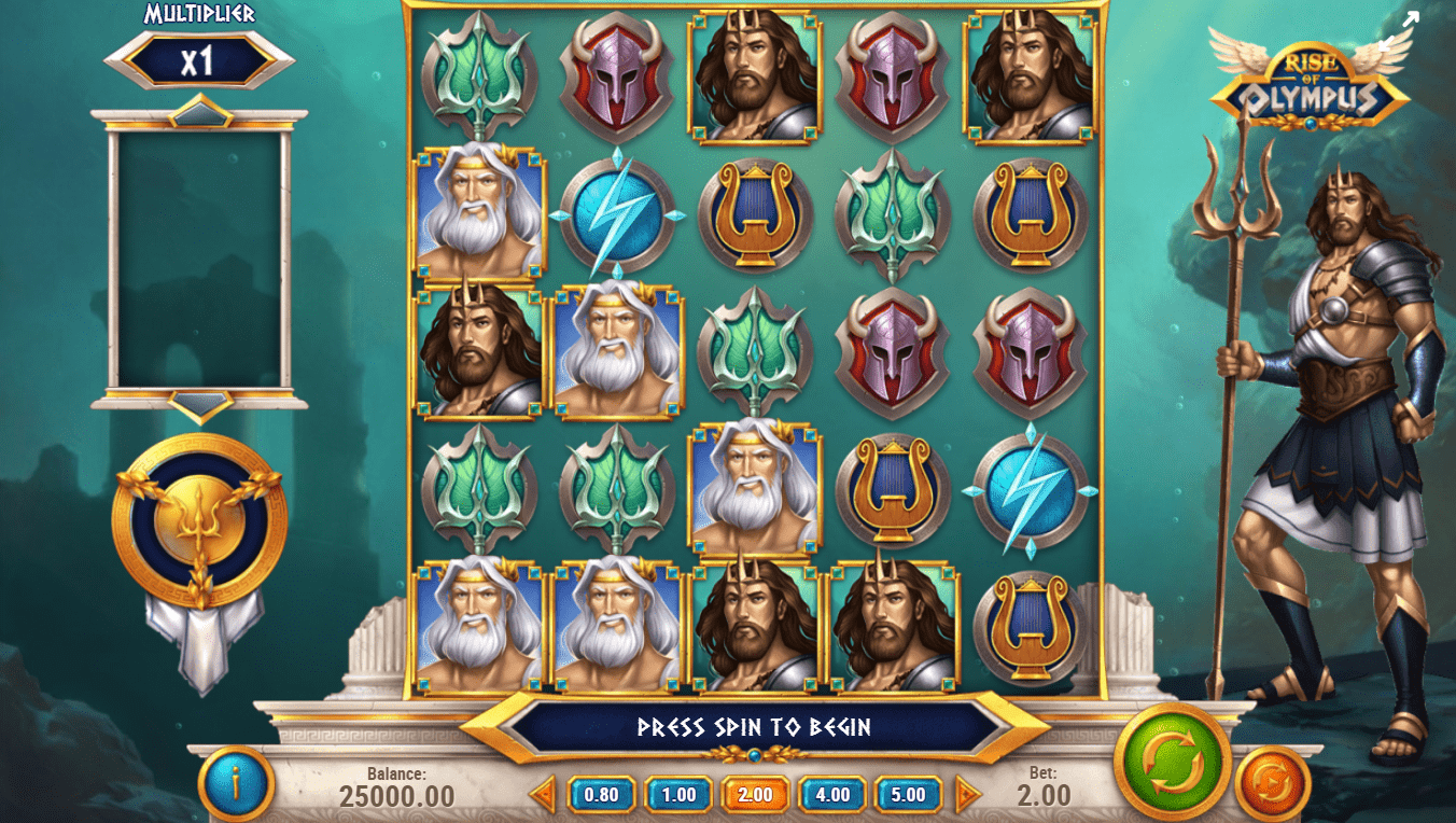 rise of olympus slots games