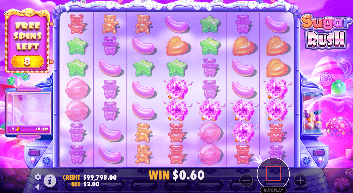 sugar rush slot game