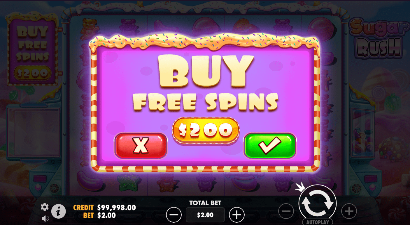 sugar rush slot games